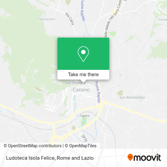 Ludoteca Isola Felice map
