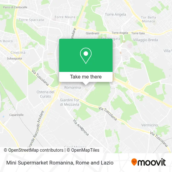 Mini Supermarket Romanina map