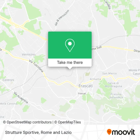 Strutture Sportive map