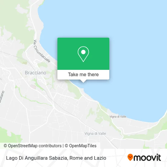 Lago Di Anguillara Sabazia map