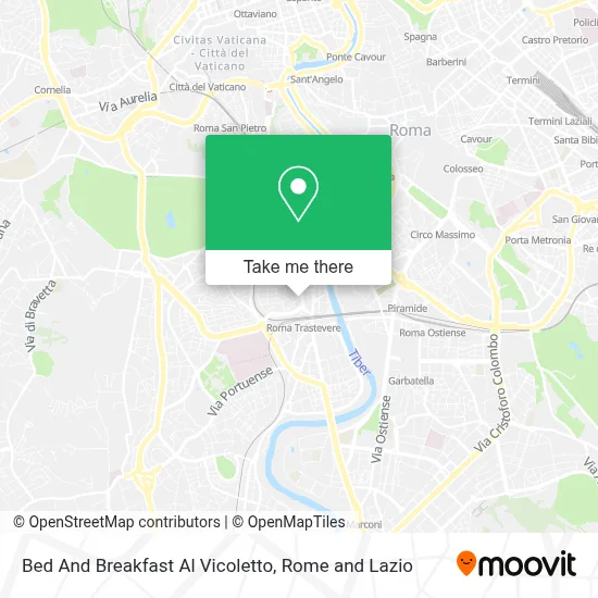 Bed And Breakfast Al Vicoletto map