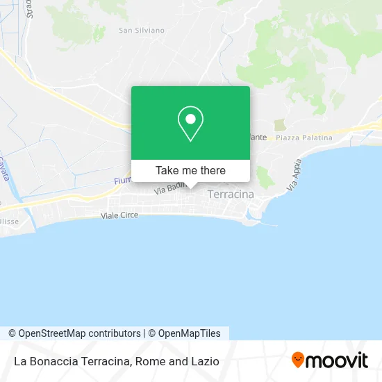 La Bonaccia Terracina map