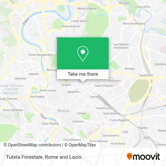 Tutela Forestale map