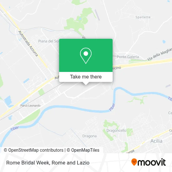 Rome Bridal Week map