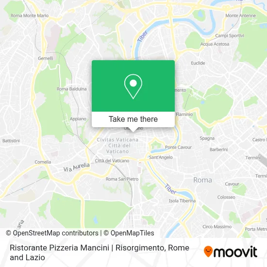 Ristorante Pizzeria Mancini | Risorgimento map