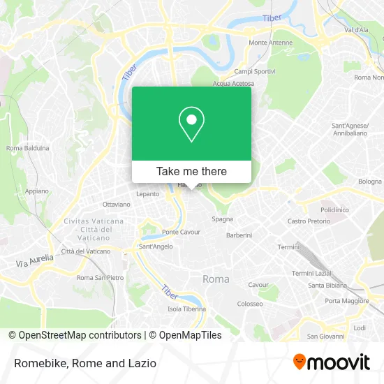 Romebike map