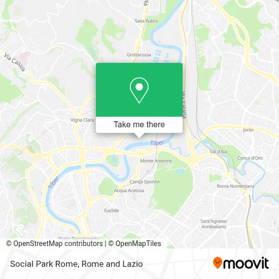 Social Park Rome map
