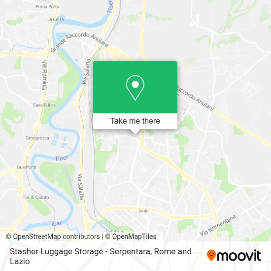 Stasher Luggage Storage - Serpentara map