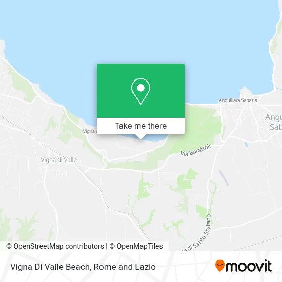 Vigna Di Valle Beach map
