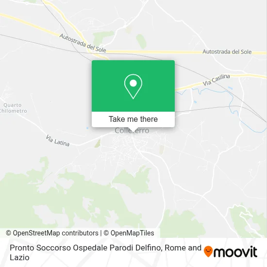Pronto Soccorso Ospedale Parodi Delfino map