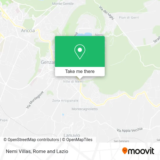 Nemi Villas map