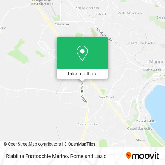 Riabilita Frattocchie Marino map