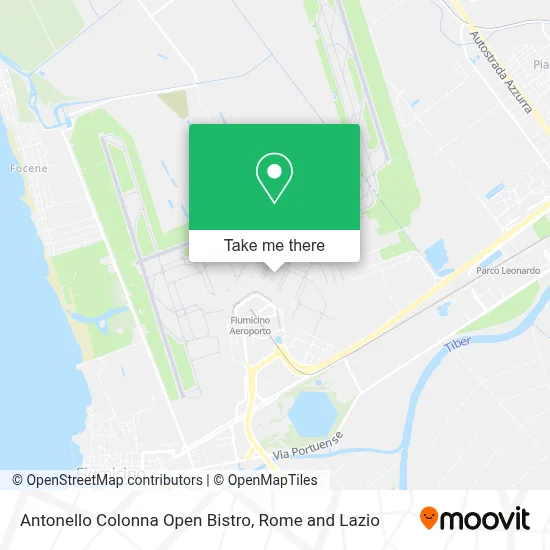 Antonello Colonna Open Bistro map