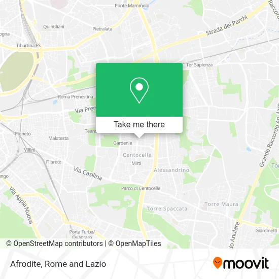 Afrodite map