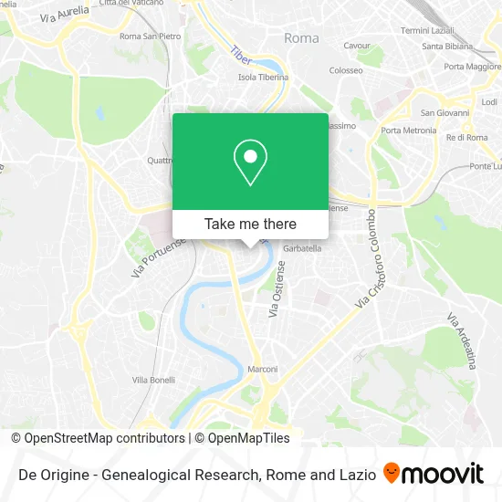 De Origine - Genealogical Research map