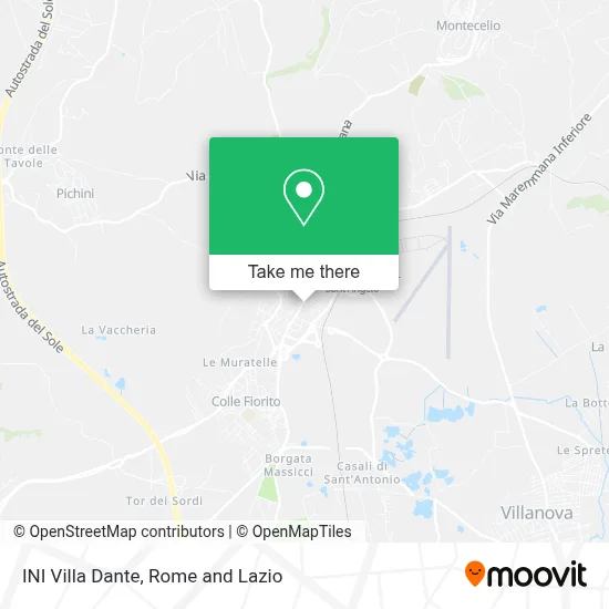 INI Villa Dante map