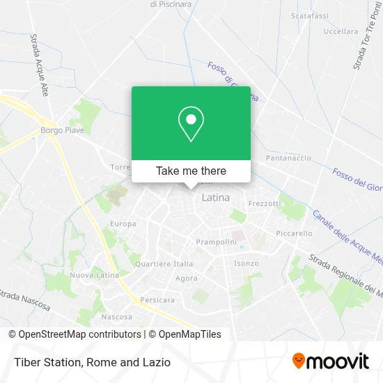 Tiber Station map