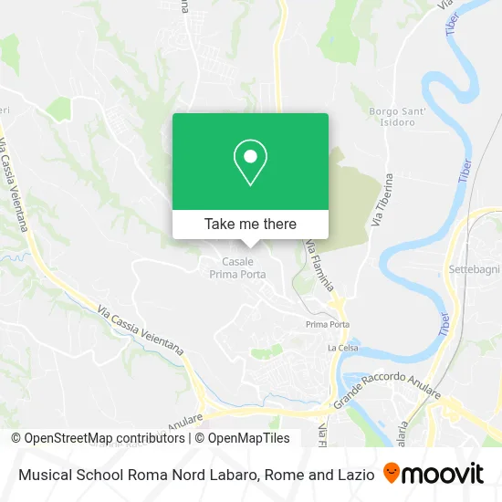 Musical School Roma Nord Labaro map