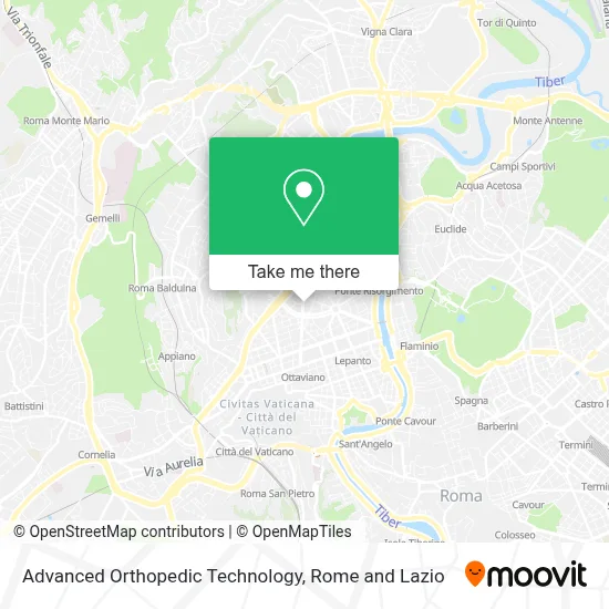 Advanced Orthopedic Technology map