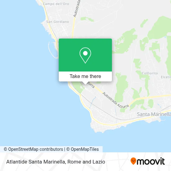 Atlantide Santa Marinella map