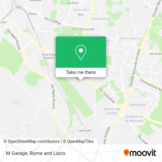 M Garage map