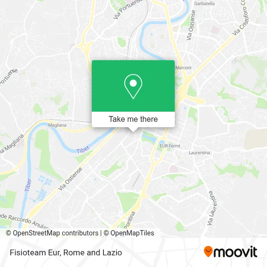 Fisioteam Eur map