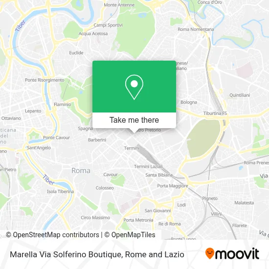 Marella Via Solferino Boutique map