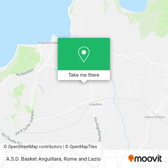 A.S.D. Basket Anguillara map