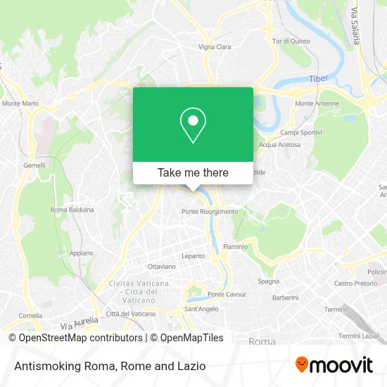 Antismoking Roma map