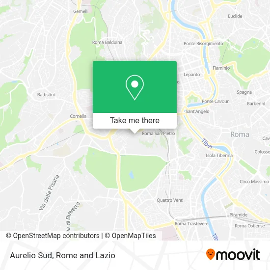 Aurelio Sud map