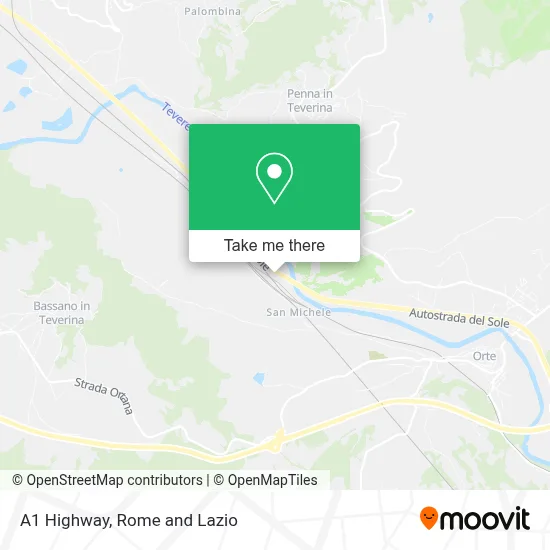 A1 Highway map
