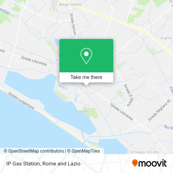 IP Gas Station map