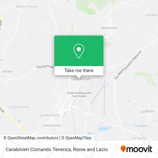 Carabinieri Comando Tenenza map