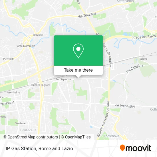 IP Gas Station map