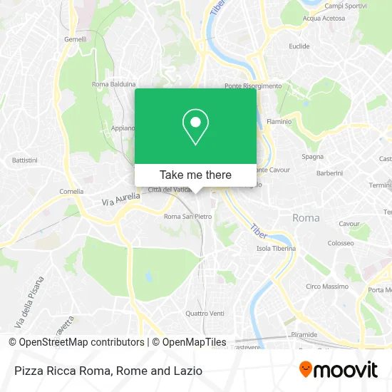 Pizza Ricca Roma map