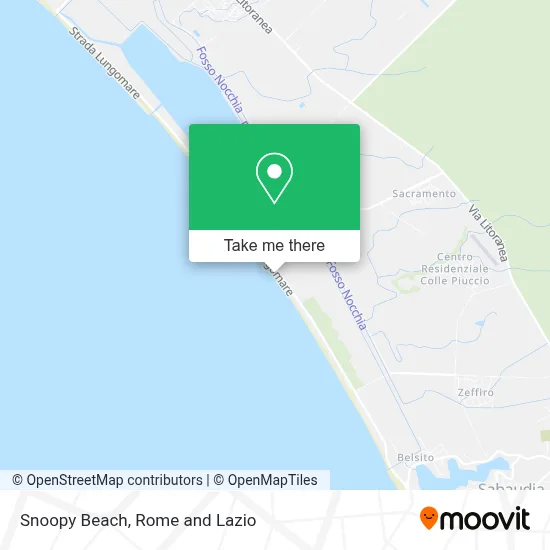Snoopy Beach map