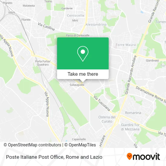 Poste Italiane Post Office map