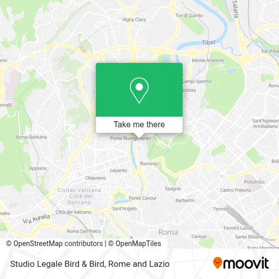 Studio Legale Bird & Bird map