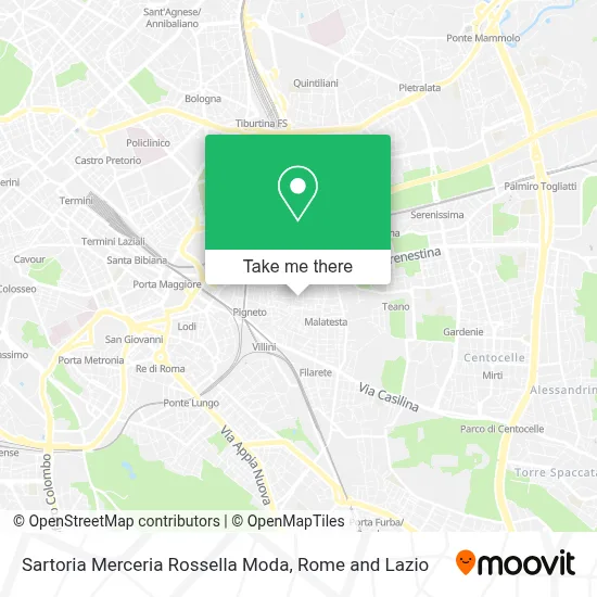Sartoria Merceria Rossella Moda map