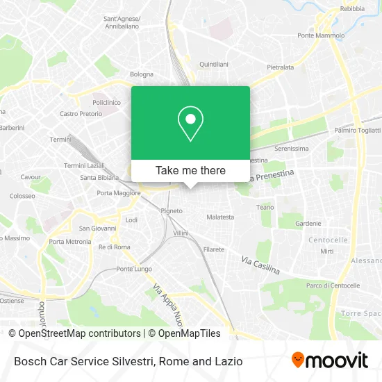 Bosch Car Service Silvestri map