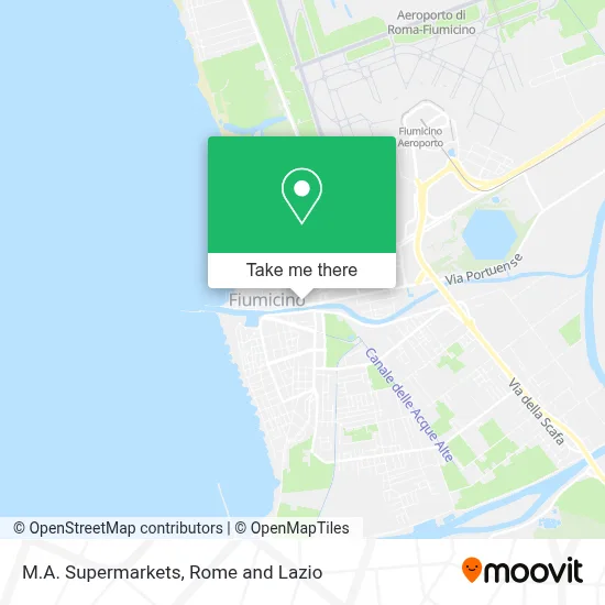 M.A. Supermarkets map