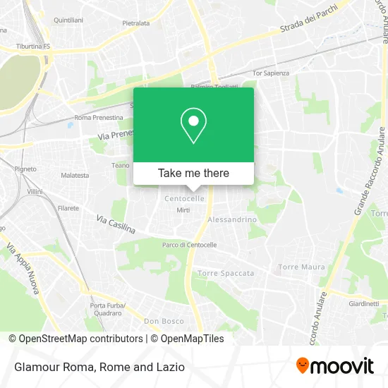 Glamour Roma map