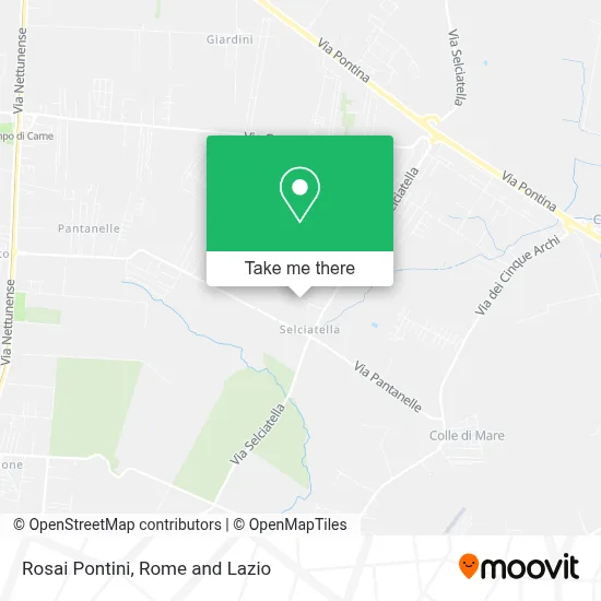 Rosai Pontini map
