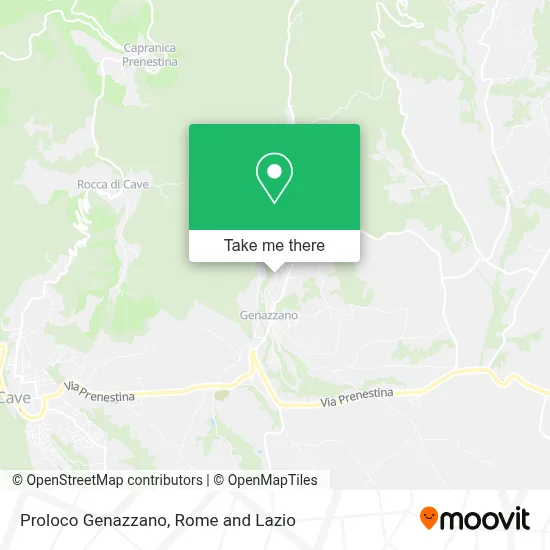 Proloco Genazzano map