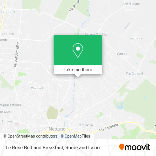 Le Rose Bed and Breakfast map