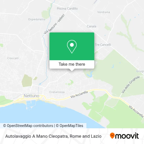 Autolavaggio A Mano Cleopatra map