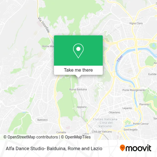 Alfa Dance Studio- Balduina map