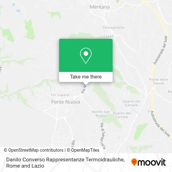 Danilo Converso Rappresentanze Termoidrauliche map