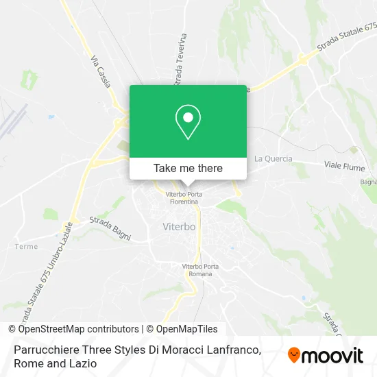 Parrucchiere Three Styles Di Moracci Lanfranco map