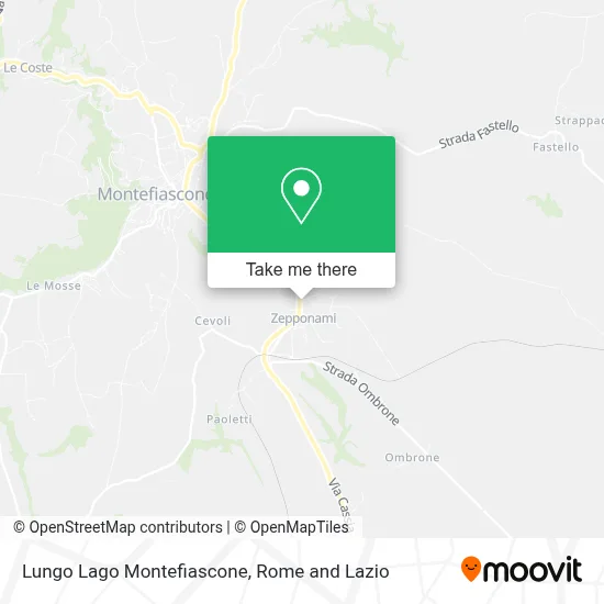 Lungo Lago Montefiascone map